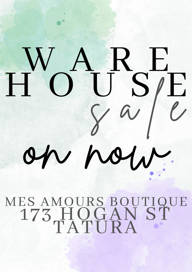 HUGE WAREHOUSE SALE_ALL STOCK REDUCED TO CLEAR