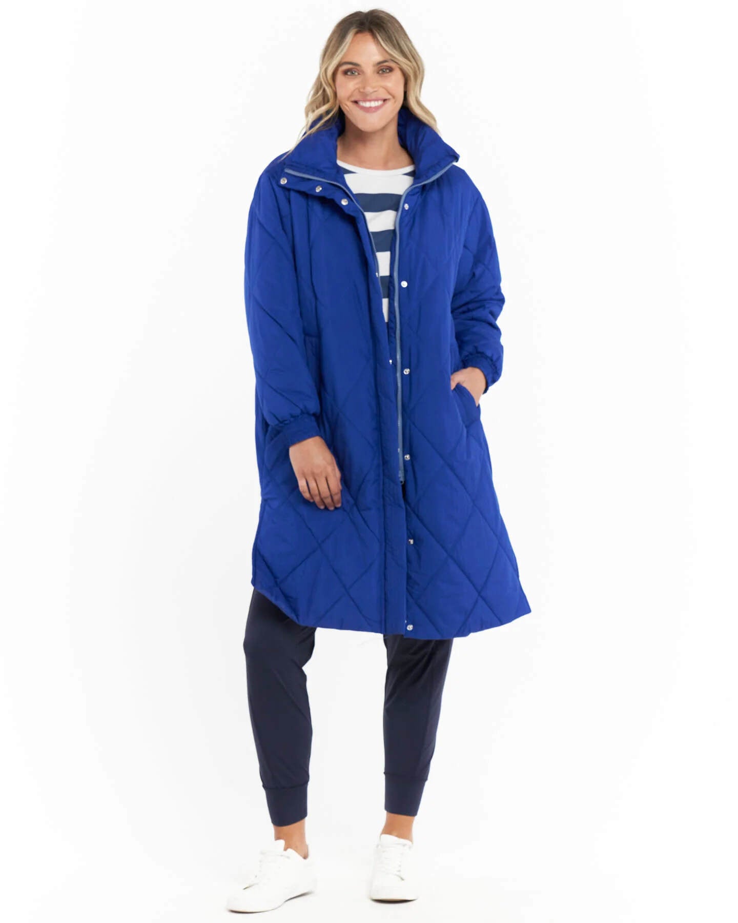 Betty Basics Tribeca Puffer Jacket Maui Blue